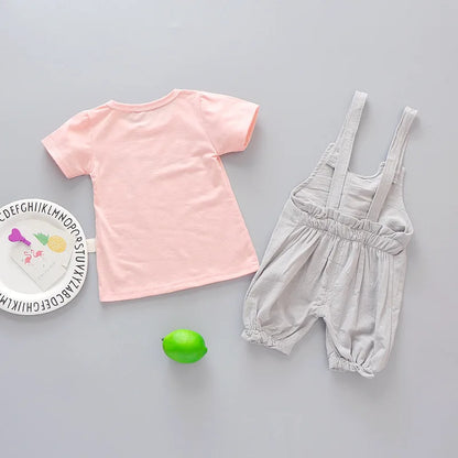 Ensemble de vêtements de printemps pour nouveau-né fille, costume de mode T-shirt + pantalon, vêtements d'extérieur pour bébé fille, ensembles de vêtements de sport