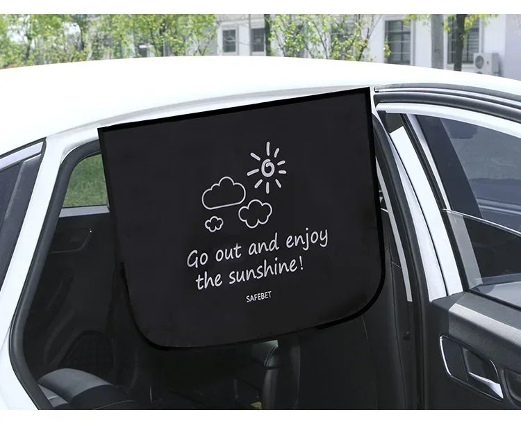 Cartoon Universal Side Window Sunshade UV Protection For Baby Children Car Magnetic Curtain In The Car Window Sunshade Cover