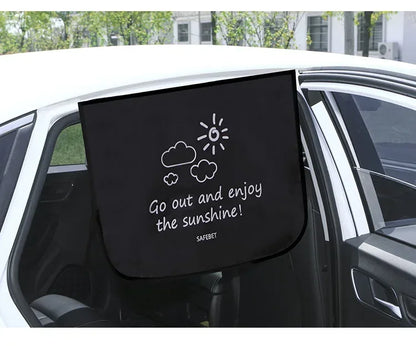 Cartoon Universal Side Window Sunshade UV Protection For Baby Children Car Magnetic Curtain In The Car Window Sunshade Cover