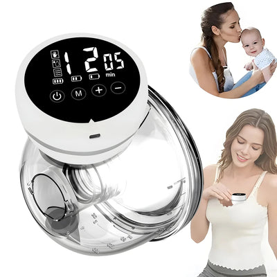 Tire-lait portable électrique indolore double face entièrement automatique intégré mains libres collecteur de sein allaitement maternel