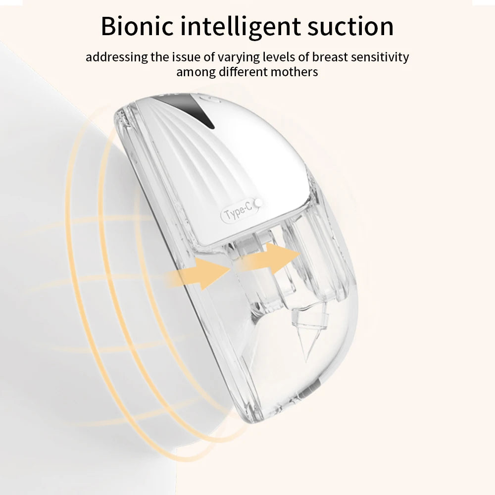 Tire-lait électrique portable mains libres MY-375, léger, avec écran LED, 4 modes et 12 niveaux