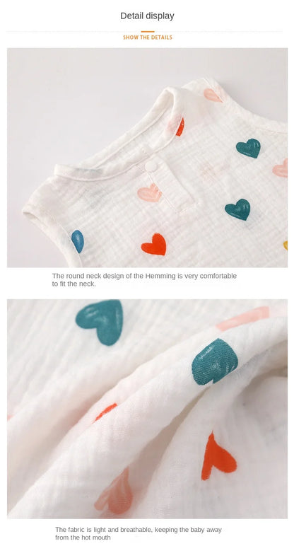 Pyjama d'été pour bébé, combinaison mignonne avec ours et lapin, motif dessin animé, pour garçons et filles, vêtements de nuit fins pour nouveau-nés