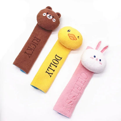 Cartoon Car Seat Belt Cover Universal Auto Seat Belt Shoulder Pad Cushion Protector Safety Protection Warm Flannel Interior Seat
