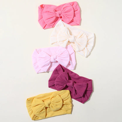 5Pcs/Set Baby Headband Cute Bowknot Newborn Girls Hair Band Soft Elastic Kids Hair Accessories