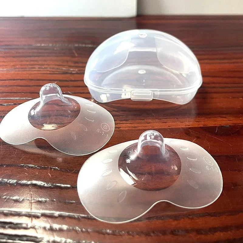 Lot de 2 protège-mamelons d'allaitement en silicone souple