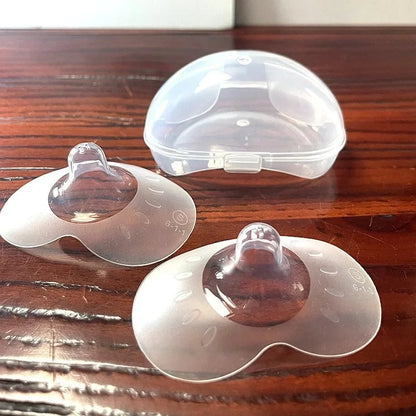 Lot de 2 protège-mamelons d'allaitement en silicone souple
