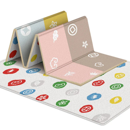 Double-sided Foldable Children Carpet Cartoon Baby Play Mat Educational Baby Activity Carpet Waterproof and Easy to Store