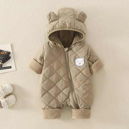 Les nourrissons et les jeunes enfants sortent en hiver avec des manteaux épais en coton à capuche Vêtements d'extérieur pour hommes et femmes Bébé Bébé fille Personnel