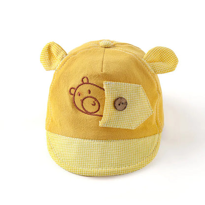 Cute Dinosaur Baby Bucket Hat Summer Newborn Baseball Cap Outdoor Beach Kids Baby Boy Girl Cartoon Bear Sun Hats Bonnets