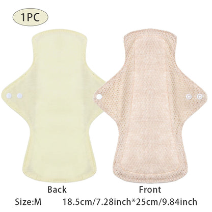 Serviettes hygiéniques en coton coloré BIAI, lavables et réutilisables, très absorbantes et respirantes, cadeau pour femme