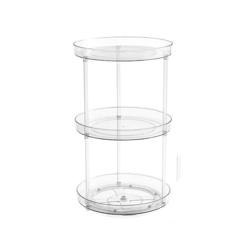 Safety Seat Adhesion Storage and Stora Desktop Cosmetics Storage Rack Transparent Rotating Storage Rack Multi-Layer Storage Rack