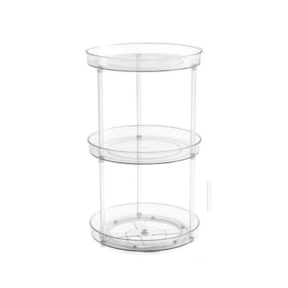 Safety Seat Adhesion Storage and Stora Desktop Cosmetics Storage Rack Transparent Rotating Storage Rack Multi-Layer Storage Rack