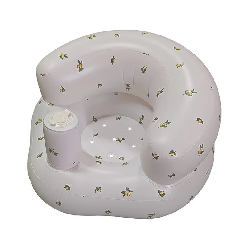 Children Inflatable Sofa,Inflatable Baby Sofa for Babies 3 Months & Up,Baby Seats for Infants, Blow Up with Built in Air Pump
