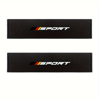 Total of 2 Pcs Universal Comfort Car Seat Belt Pads with Plush Softness - Safety Shoulder Strap Cushions for Vehicle Use