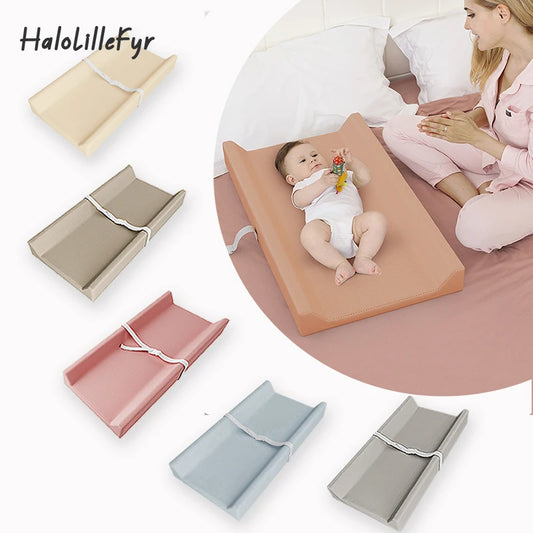 Portable Baby Changing Diaper Pad for Newborn Nappy Changing Table with Safety Strap Wipeable Soft Infant Nursing Mat Baby Stuff