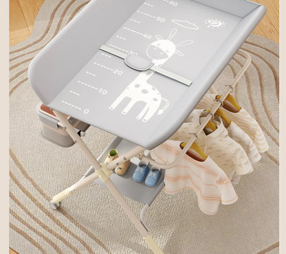 Baby Multifunctional Nursing Table, Foldable Diaper Table, Baby Bathing and Touching Table, Newborn Baby Diaper Changing Table