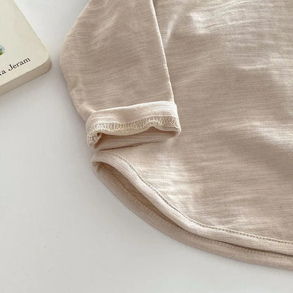 MILANCEL – Chemisier d'automne pour enfants, joli maillot de corps uni pour filles et garçons