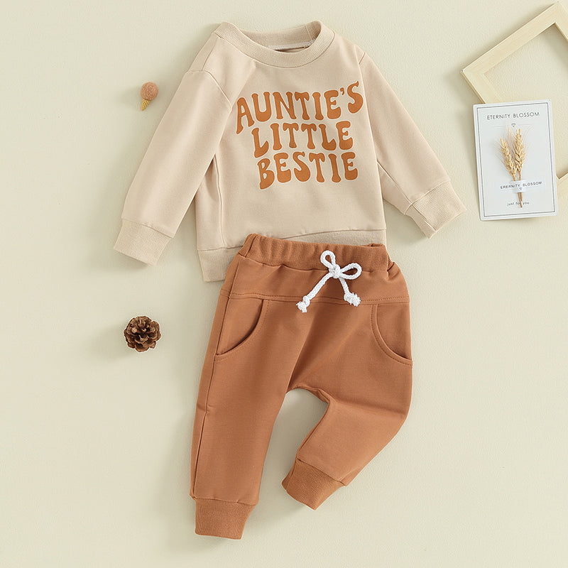 2023-09-21 Lioraitiin Ensemble de vêtements pour bébé garçon de 0 à 3 ans, imprimé lettres, pull à manches longues, sweat-shirt et pantalon, tenues d'automne et d'hiver