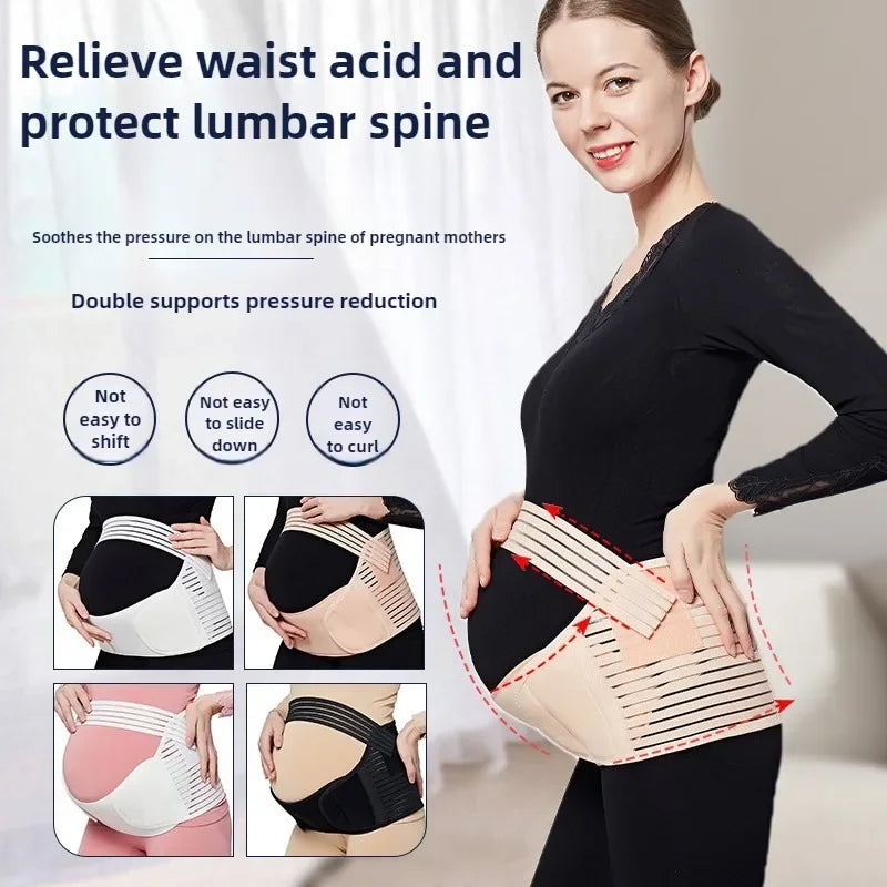 Ceinture de maternité 3 en 1, bande de soutien pour la grossesse avec bande ventrale pour soulager la douleur et la récupération post-partum, ceinture réglable