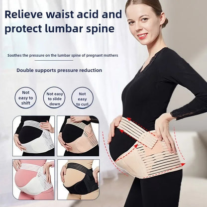 Ceinture de maternité 3 en 1, bande de soutien pour la grossesse avec bande ventrale pour soulager la douleur et la récupération post-partum, ceinture réglable