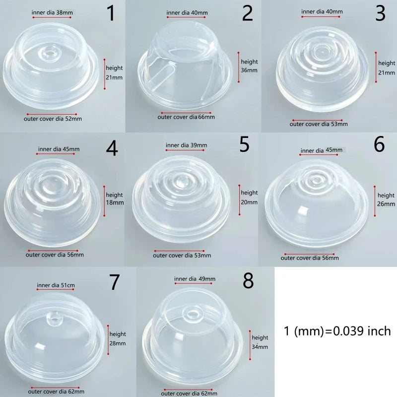 Diaphragme de rechange pour accessoires d'allaitement, lavable au lave-vaisselle et doux pour la peau