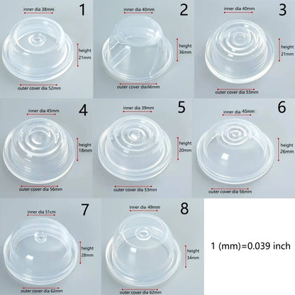 Diaphragme de rechange pour accessoires d'allaitement, lavable au lave-vaisselle et doux pour la peau