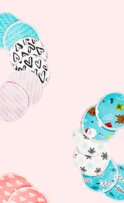 Coussinets d'allaitement en bambou super absorbants HappyFlute, à utiliser avec un sac à linge, coussinets d'allaitement lavables et imperméables, coussinets d'allaitement réutilisables