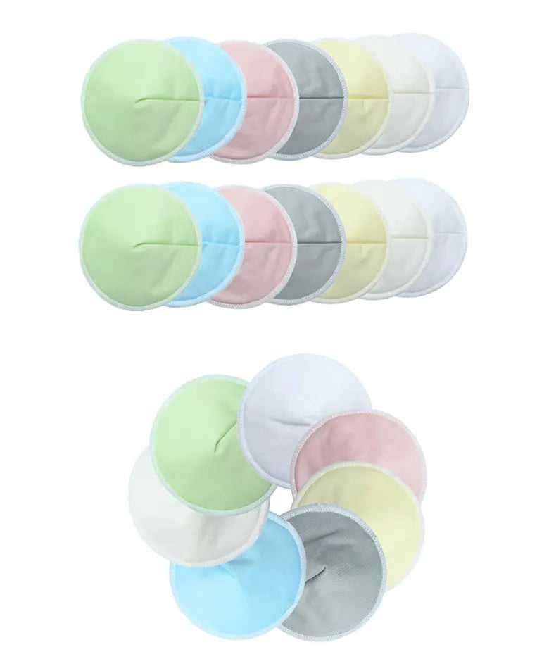 Lot de 8 coussinets d'allaitement bio lavables et réutilisables