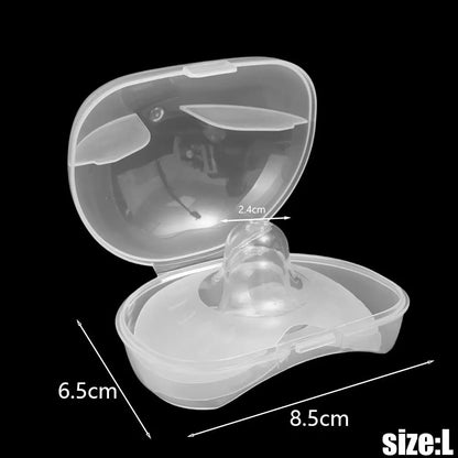 Lot de 2 protège-tétons en silicone ultra-fins en forme de papillon, anti-morsures, fournitures d'allaitement