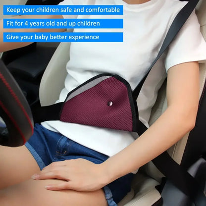 Kids Car Safe Fit Seat Belt Adjuster Baby Safety Triangle Sturdy Device Protection Positioner Carriages Intimate Accessories NEW