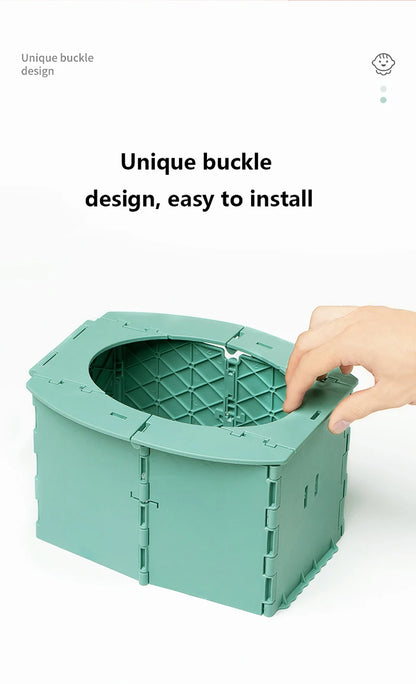 Portable Potty Child Travel Baby Pot Foldable Children's Potty Training Seat Easy to Clean Toilet Child Potty Training Seat