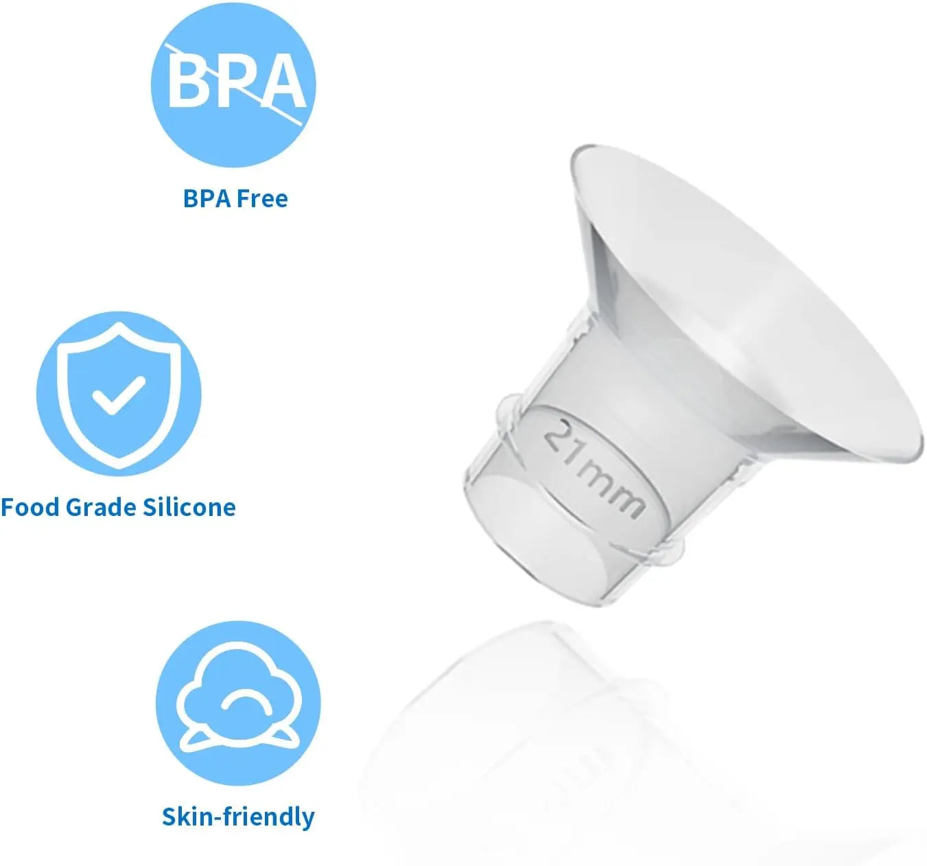 Inserts de bride pour tire-lait portable 10 pièces 13/15/17/19/21 mm, compatibles avec S9/S10/S12, etc. 24 mm, insert de bride pour tire-lait