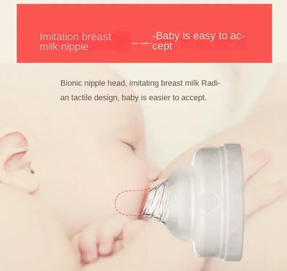 Tire-lait manuel original en silicone PP sans BPA avec biberon et tétine pour femme