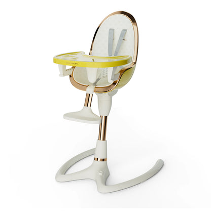 Hot Mom Baby High Chair With Adjustable Seat Height, Eating Chair with Foot Rest,Removable Tray,PU Leather Cushion