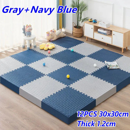 Baby Play Mat 12PCS Thick 1.2cm Activities for Play Mats Tatame Baby Mat Playroom Mat Floor Noise Mat Puzzle Mat Crawling Mat