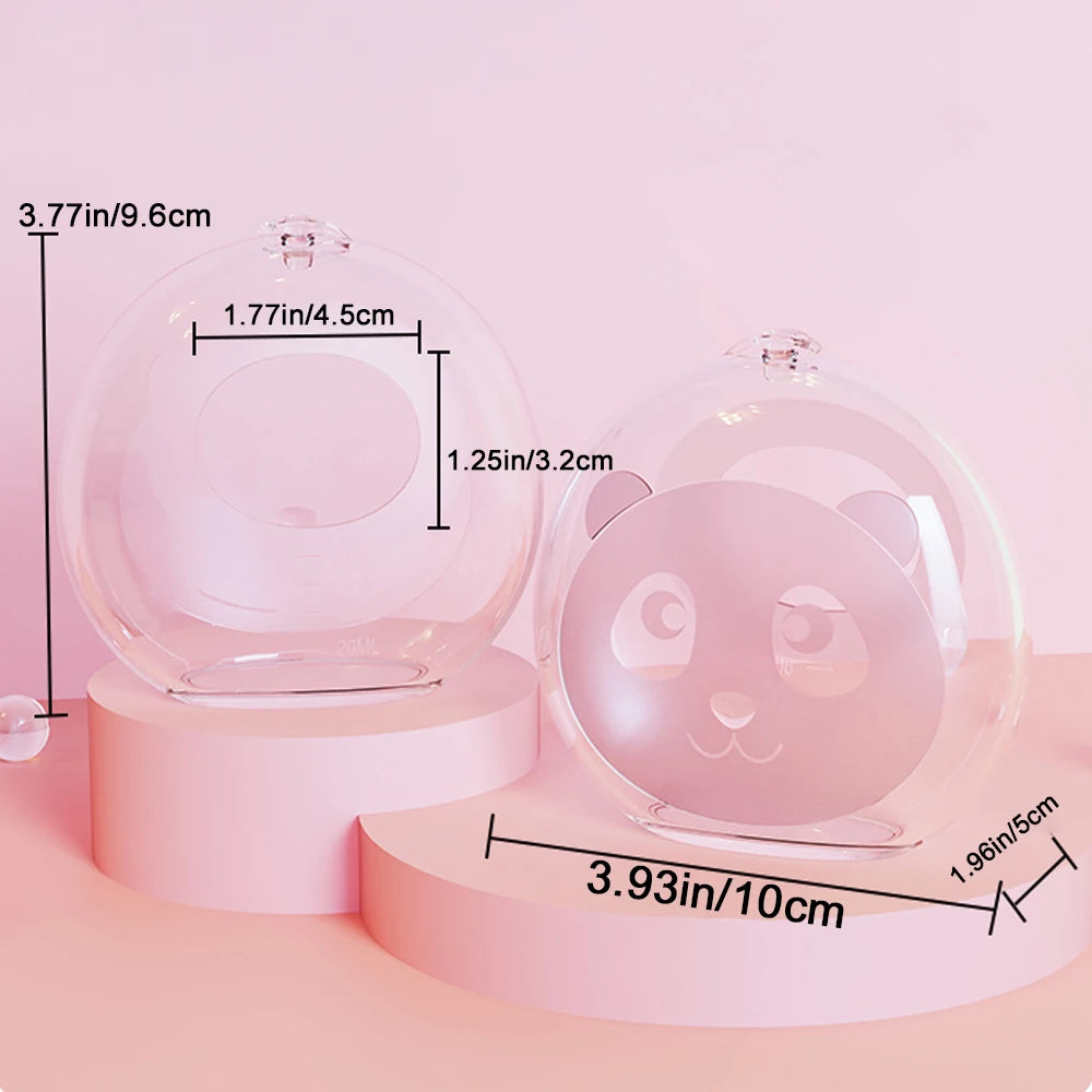 1 housse de tire-lait portable et dissimulée, mains libres, en silicone transparent, pour les mères qui allaitent, pratique