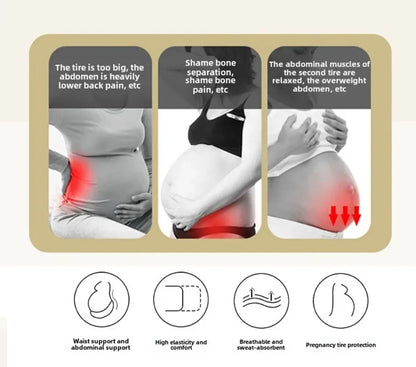 Ceinture de maternité 3 en 1, bande de soutien pour la grossesse avec bande ventrale pour soulager la douleur et la récupération post-partum, ceinture réglable