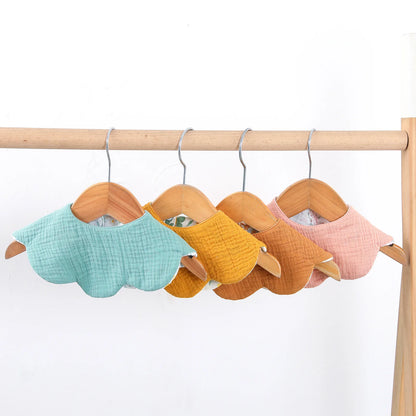 New 6 Layers Cotton Two-sided Usable Baby Feeding Drool Bib Cute Infants Saliva Towel Burp Cloth For Newborn Toddler Kids Bibs