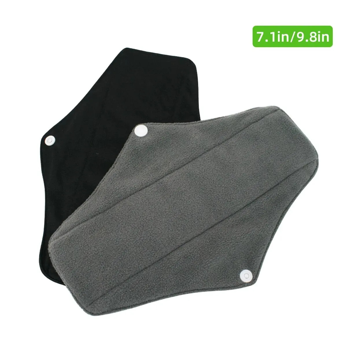 Lot de 2 serviettes hygiéniques en tissu de bambou réutilisables et lavables pour femmes, pour l'allaitement post-partum