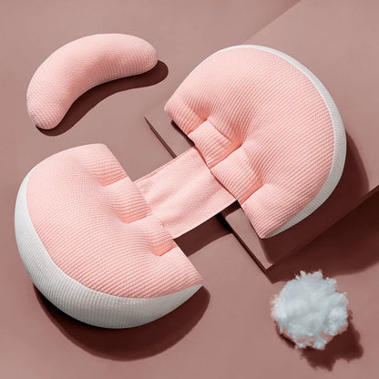 Oreiller de grossesse ergonomique pour dormeurs latéraux Coussin de soutien de grossesse Protection de la taille Soulage la pression abdominale et dorsale