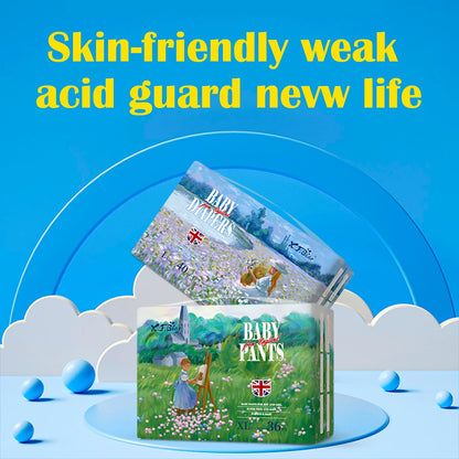 Xiaofeixiong disposable baby diaper, skin friendly and soft, multi-layer breathable