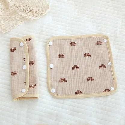 Baby Safety Belt Accessories Soft Cushion Shoulder Strap Cover Baby Waist Stool Drooling Bib Baby Strap Bib