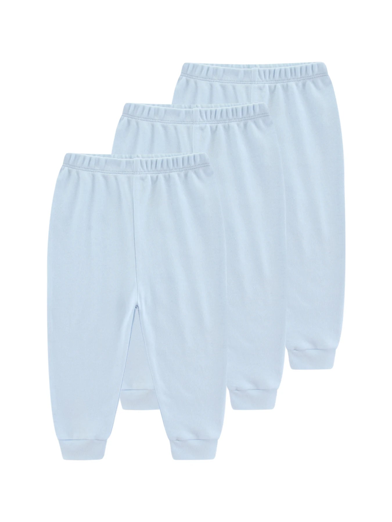 Ensemble 3 pièces pour bébé garçon et fille, pantalon 100 % coton, quatre saisons, pour nouveau-né de 0 à 24 mois, couleur unie