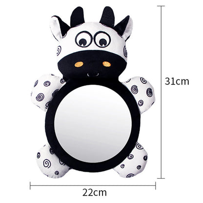 Cute Baby Car Mirror Adjustable Back Seat Mirror Safety View Back Seat Mirror Baby Facing Rear Ward Infant Care Square Safety