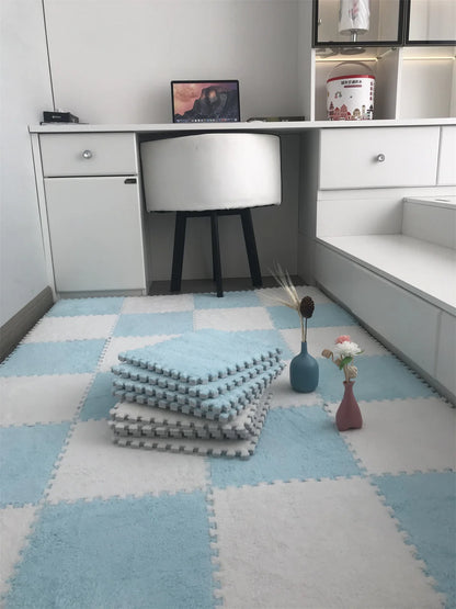 20pcs Activities Mat For Baby Soft Plush Kids Carpet   Children's Play Rugs Toys EVA Foam Babies Puzzle Interlock Floor Mats 30*