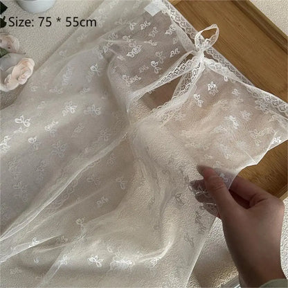 Jupe Harajuku à lacets superposés en dentelle pour femme