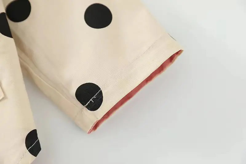 Veste bébé bébé fille coupe-vent printemps et automne nouvelle veste à capuche double face à pois pour enfants veste bébé garçon