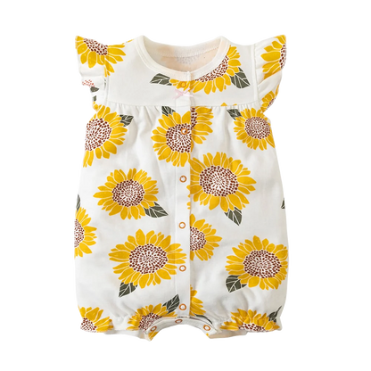 Body d'été pour nouveau-né, barboteuse pour garçons et filles, vêtements 100 % coton pur, body doux à manches courtes pour tout-petits