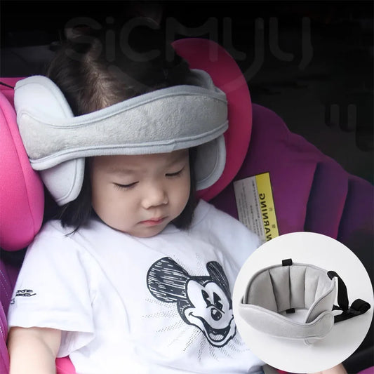 Car mounted children's head fixed with car headrest, baby headrest holder, neck protection, sleeping headrest support