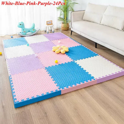 30×30x1.0cm Anti-slip Thickening Puzzle Mat Carpet for Baby Children's Room Game Playing Activity & Livingroom & Bedroom